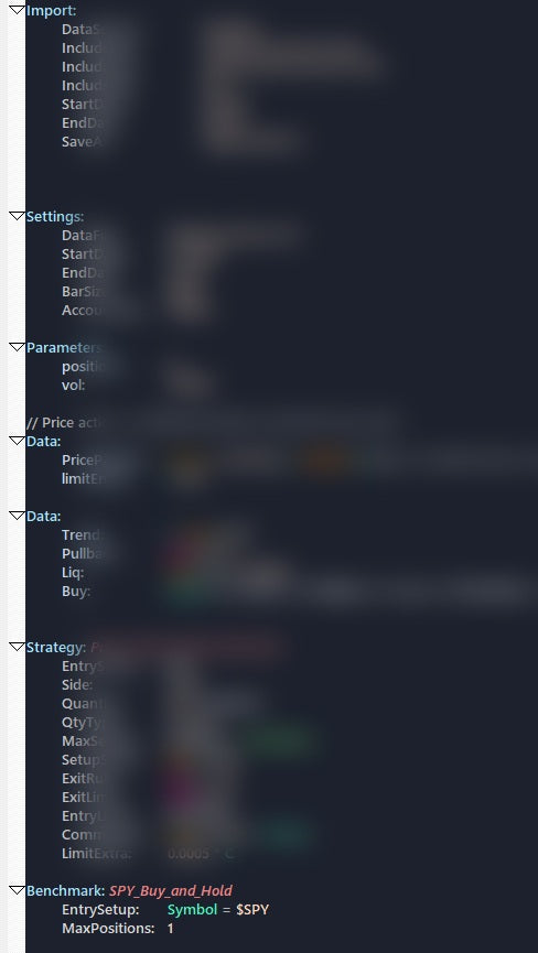 RealTest Mean Reversion Trading Strategy full RealTest script