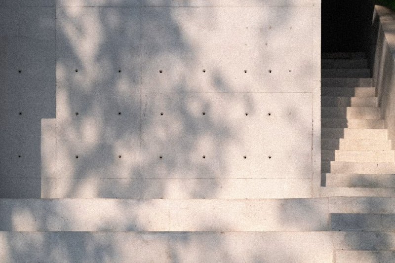 Sunlight falling across marble